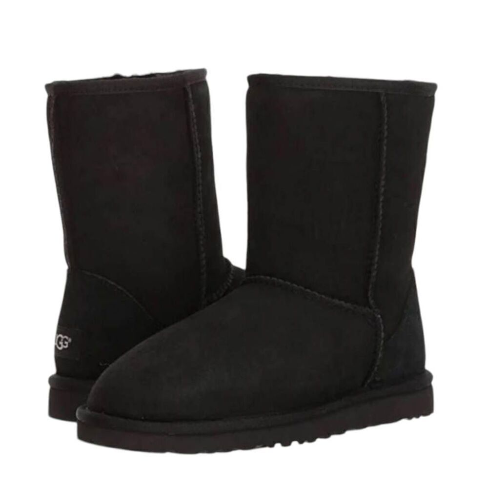 UGG Classic Short "Black" Winter Boot Size 6